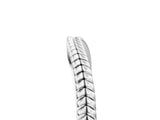 White gold Milgrain Twist Contour Wedding Band_51