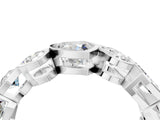 White gold Mixed Shape Diamond Bezel Set Eternity Wedding Band_4