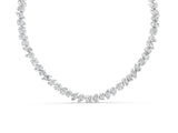 White gold Mixed Shape Diamond Tennis Necklace