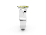 White gold Modern Tension Set Fancy Yellow Marquise  Solitaire Wide Band Ring_20