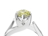 White gold Modern Tension Set Fancy Yellow Marquise  Solitaire Wide Band Ring_21