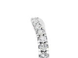 White gold Moissanite Pavé Curved Wedding Band_11