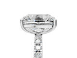 White gold Old Mine Elongated Cushion Diamond Pave Band Ring_46