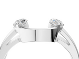 White gold Open Band Marquise Diamond Tension Setting_50