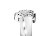 White gold Open Band Marquise Diamond Tension Setting_51