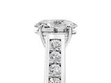 White gold Oval Brilliant Channel-Set Solitaire Ring with Four-Prong Setting_25