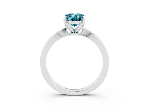 White gold Oval Cut Blue Topaz Solitaire Engagement Ring with Classic Band and Four-Prong Setting_47