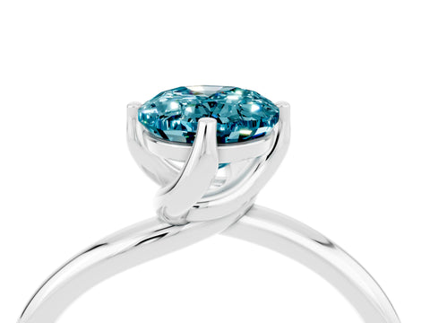 White gold Oval Cut Blue Topaz Solitaire Engagement Ring with Four-Prong Setting and Classic Band_16