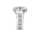 White gold Oval Cut Channel Set Solitaire Engagement Ring with Prong Setting_63