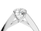 White gold Oval Cut Channel Set Solitaire Ring with Four-Prong Setting_10