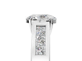 White gold Oval Cut Channel Set Solitaire Ring with Four-Prong Setting_11