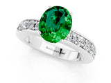 White gold Oval Cut Cut Channel Set Diamond Engagement Ring with Four-Prong Setting_1