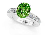 White gold Oval Cut Cut Channel Set Diamond Engagement Ring with Four-Prong Setting_1