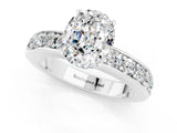 White gold Oval Cut Cut Channel Set Diamond Engagement Ring with Four-Prong Setting_1