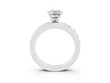 White gold Oval Cut Cut Channel Set Diamond Engagement Ring with Four-Prong Setting_3