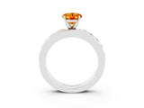 White gold Oval Cut Cut Channel Set Diamond Engagement Ring with Four-Prong Setting_3