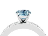 White gold Oval Cut Cut Channel Set Diamond Engagement Ring with Four-Prong Setting_4