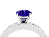 White gold Oval Cut Cut Channel Set Diamond Engagement Ring with Four-Prong Setting_4