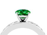 White gold Oval Cut Cut Channel Set Diamond Engagement Ring with Four-Prong Setting_4