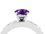 White gold Oval Cut Cut Channel Set Diamond Engagement Ring with Four-Prong Setting_4