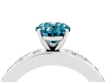 White gold Oval Cut Cut Channel Set Diamond Engagement Ring with Four-Prong Setting_4