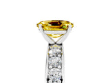 White gold Oval Cut Cut Channel Set Diamond Engagement Ring with Four-Prong Setting_5