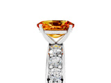 White gold Oval Cut Cut Channel Set Diamond Engagement Ring with Four-Prong Setting_5