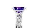 White gold Oval Cut Cut Channel Set Diamond Engagement Ring with Four-Prong Setting_5