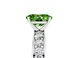 White gold Oval Cut Cut Channel Set Diamond Engagement Ring with Four-Prong Setting_5
