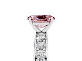 White gold Oval Cut Cut Channel Set Diamond Engagement Ring with Four-Prong Setting_5