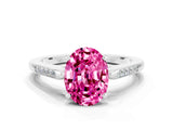 White gold Oval Cut Cut Channel Set Solitaire Engagement Ring with Four-Prong Setting_12