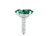White gold Oval Cut Cut Channel Set Solitaire Engagement Ring with Four-Prong Setting_12