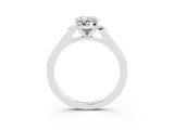 White gold Oval Cut Cut Channel Set Solitaire Engagement Ring with Four-Prong Setting_12