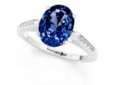 White gold Oval Cut Cut Channel Set Solitaire Engagement Ring with Four-Prong Setting_13