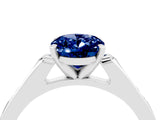 White gold Oval Cut Cut Channel Set Solitaire Engagement Ring with Four-Prong Setting_16