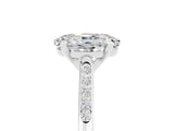 White gold Oval Cut Cut Channel Set Solitaire Engagement Ring with Four-Prong Setting_17