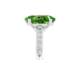 White gold Oval Cut Cut Channel Set Solitaire Engagement Ring with Four-Prong Setting_17