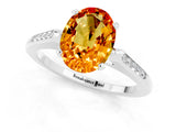 White gold Oval Cut Cut Channel Set Solitaire Engagement Ring with Four-Prong Setting_1