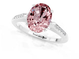 White gold Oval Cut Cut Channel Set Solitaire Engagement Ring with Four-Prong Setting_1