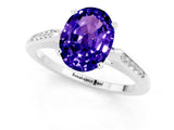 White gold Oval Cut Cut Channel Set Solitaire Engagement Ring with Four-Prong Setting_1