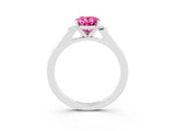 White gold Oval Cut Cut Channel Set Solitaire Engagement Ring with Four-Prong Setting_27