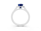 White gold Oval Cut Cut Channel Set Solitaire Engagement Ring with Four-Prong Setting_27