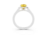 White gold Oval Cut Cut Channel Set Solitaire Engagement Ring with Four-Prong Setting_27