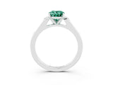 White gold Oval Cut Cut Channel Set Solitaire Engagement Ring with Four-Prong Setting_27