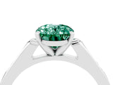 White gold Oval Cut Cut Channel Set Solitaire Engagement Ring with Four-Prong Setting_29