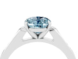 White gold Oval Cut Cut Channel Set Solitaire Engagement Ring with Four-Prong Setting_4