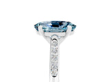 White gold Oval Cut Cut Channel Set Solitaire Engagement Ring with Four-Prong Setting_5