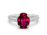White gold Oval Cut Cut Diamond Milgrain Marquise Band with Prong Setting