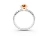 White gold Oval Cut Cut Diamond Milgrain Marquise Band with Prong Setting_15