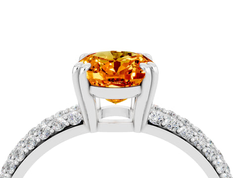 White gold Oval Cut Cut Diamond Milgrain Marquise Band with Prong Setting_16